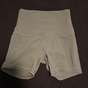High-Waisted Olive Green lulu lemon  Shorts
